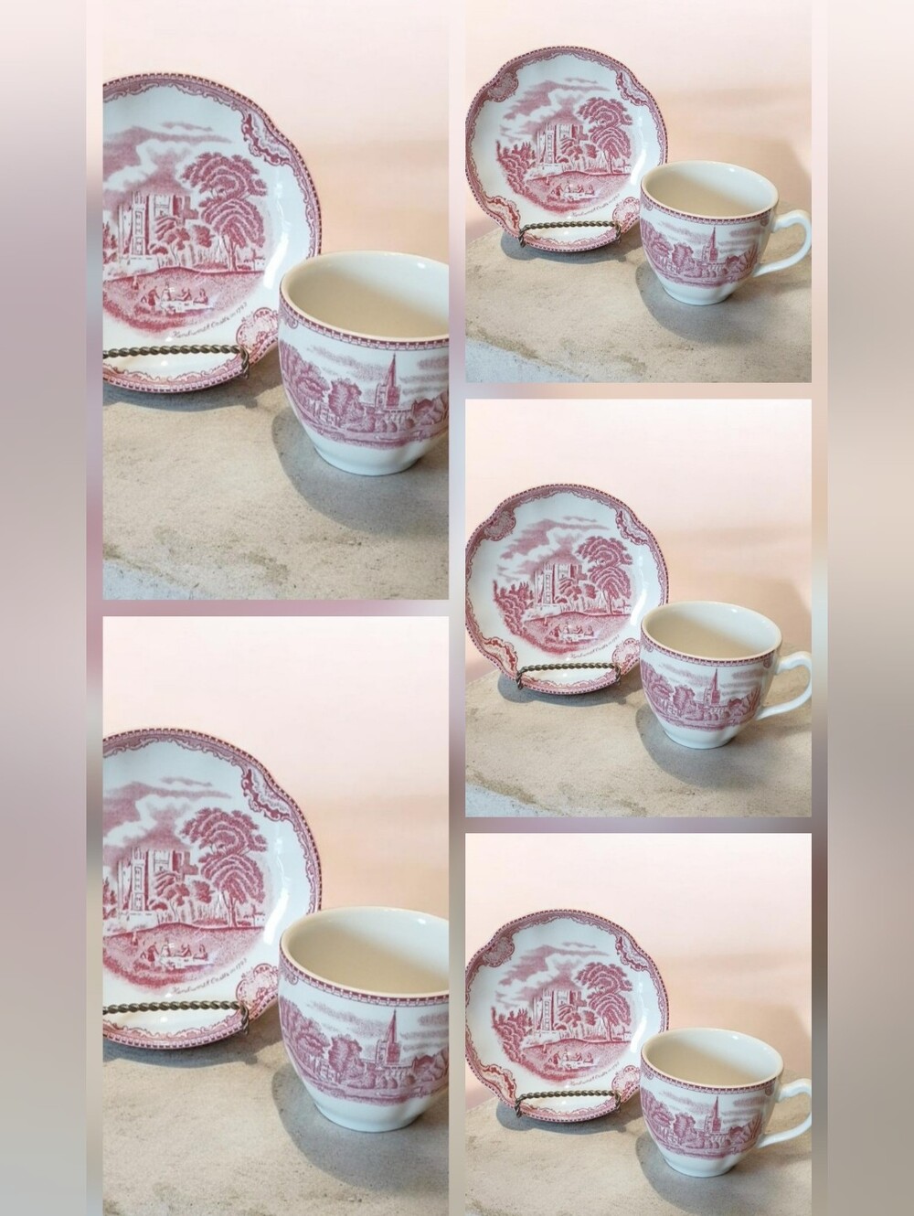 Johnson Brothers Cups & Saucer (5) Sets